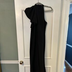 SHEIN One Shoulder Formal Black Dress